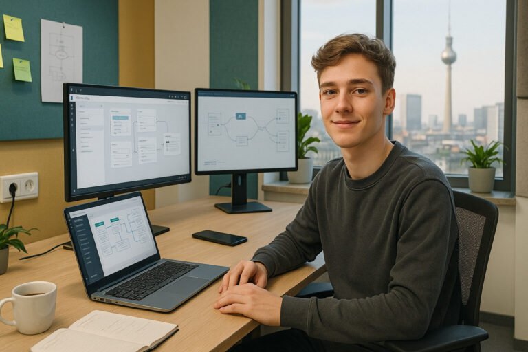 Desarrollador de bajo código: Desarrollo rápido de aplicaciones sin programación en Alemania